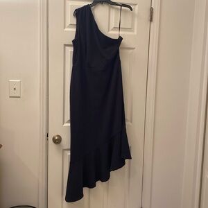 The Limited One Shoulder Black Dress EUC